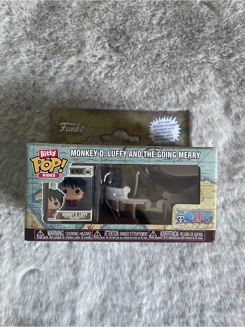 Funko Bitty Pop! Monkey D. Luffy & Going Merry - Blue, Cream, Brown